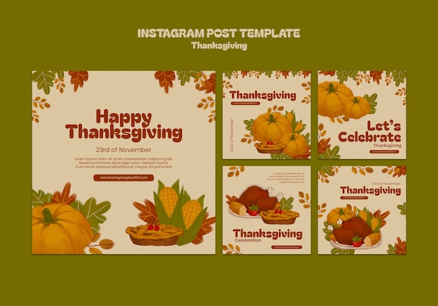 Publications Instagram de la célébration de Thanksgiving