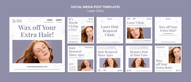 Publications instagram de la clinique laser professionnelle