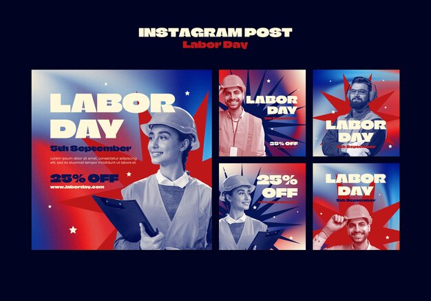 Publications instagram de la fête du travail