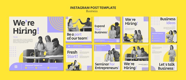 Publications Instagram Sur Le Web D'entreprise
