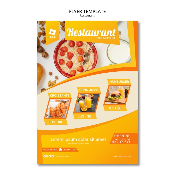 PSD gratuit publicité marketing avec modèle de flyer