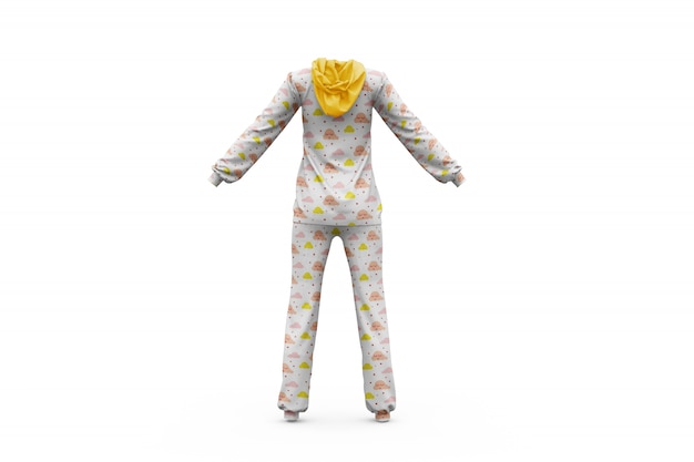 PSD gratuit pyjama maquette isolé