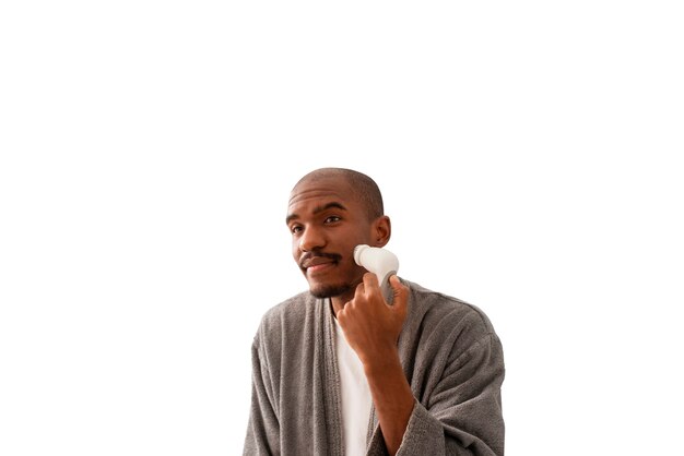 Rasage homme coup moyen