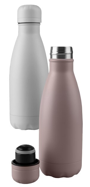 Récipient thermos métallique isolé
