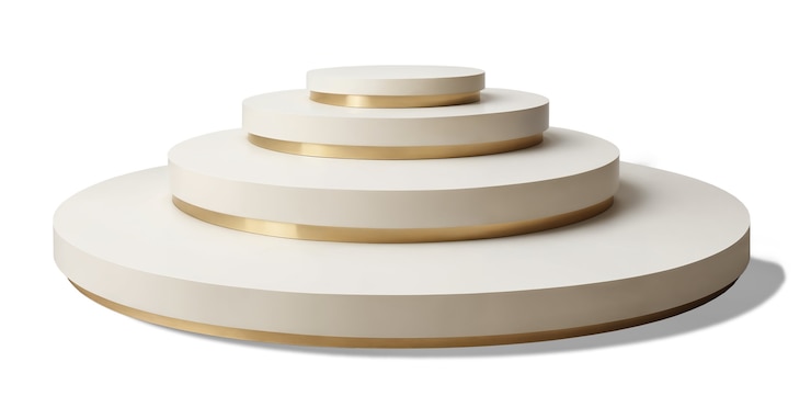 PSD gratuit rendering 3d du podium isolé