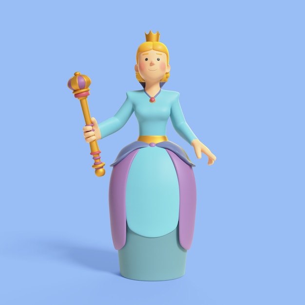 PSD gratuit rendez-vous 3d du personnage de la monarchie