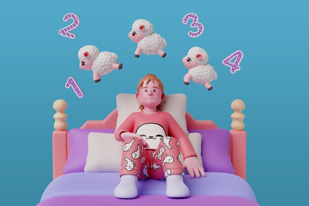 Rendez-vous 3D d'une personne la nuit