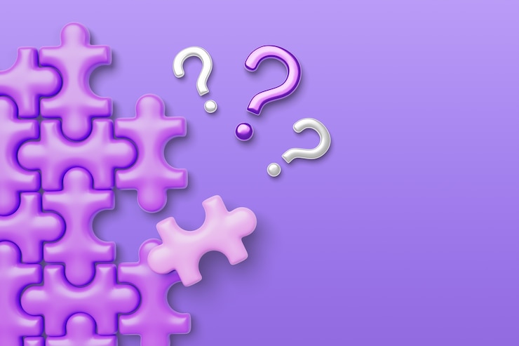 PSD gratuit rendez-vous 3d des questions à l'arrière-plan