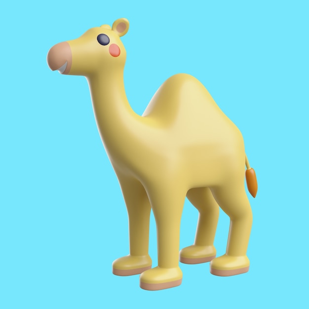 PSD gratuit rendu 3d d'un animal sauvage