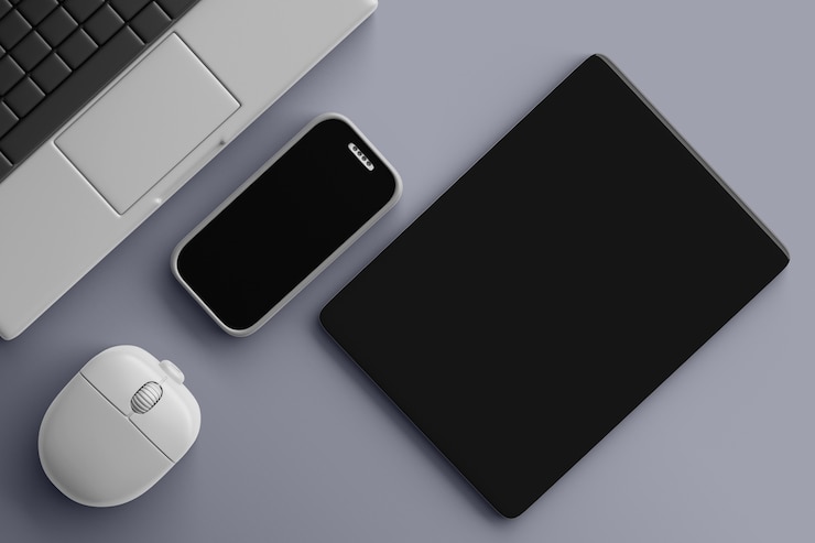 PSD gratuit rendu 3d de l'arrière-plan de l'appareil