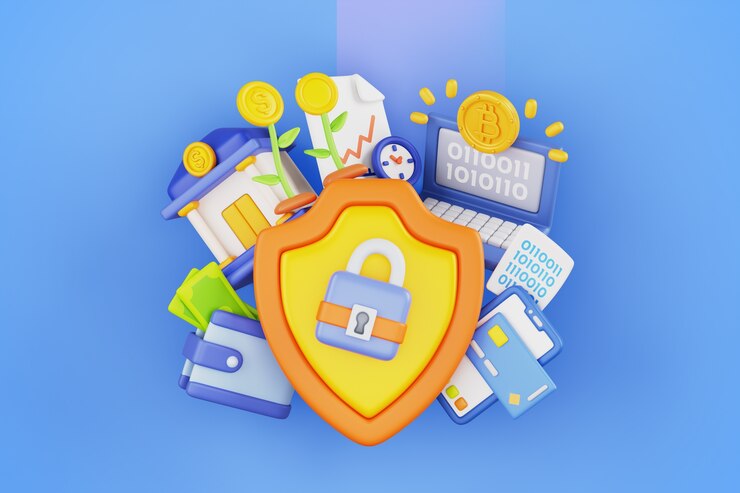 PSD gratuit rendu 3d de l'arrière-plan des ventes bancaires
