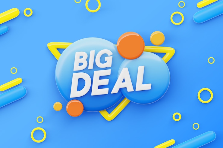 PSD gratuit rendu 3d de l'arrière-plan des ventes
