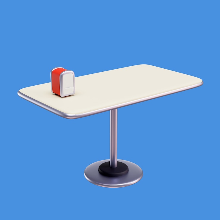 PSD gratuit rendu 3d d'un article de restaurant