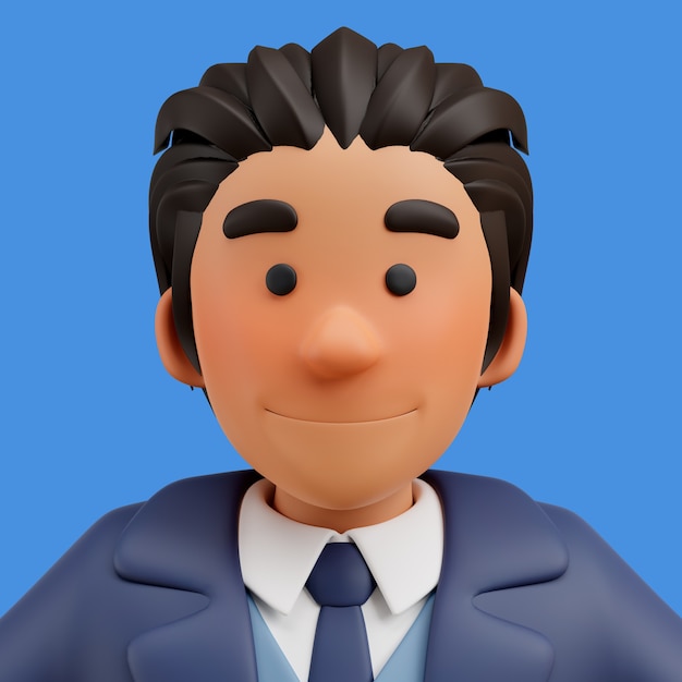 PSD gratuit rendu 3d d'un avatar