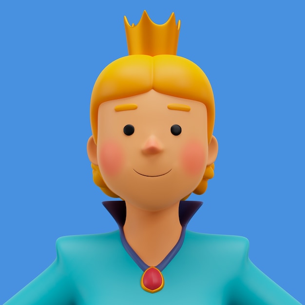 PSD gratuit rendu 3d d'un avatar