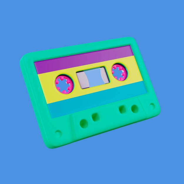 Rendu 3D de l'icône des années 90