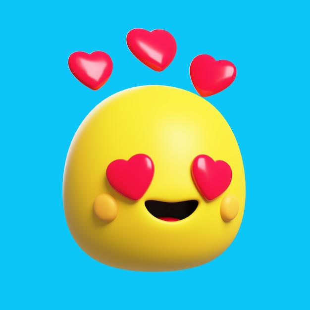 PSD gratuit rendu 3d de l'icône emoji