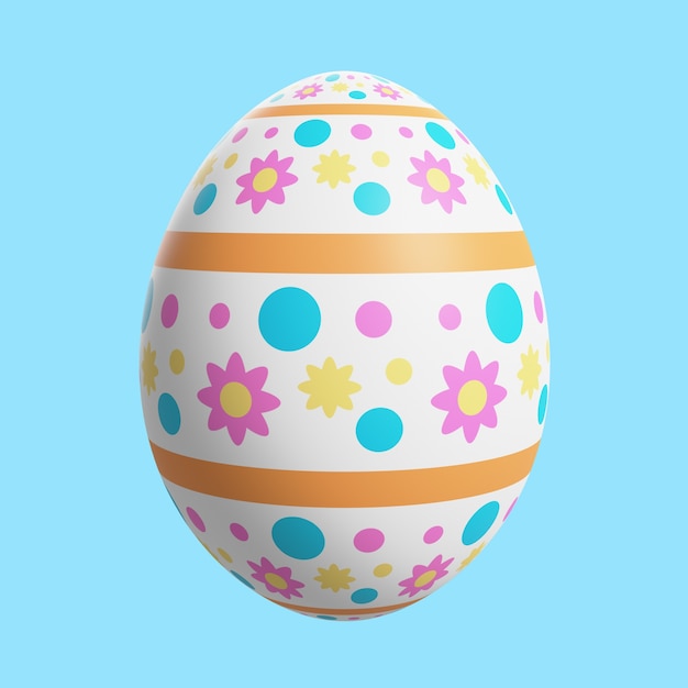 Rendu 3D de l'icône de Pâques