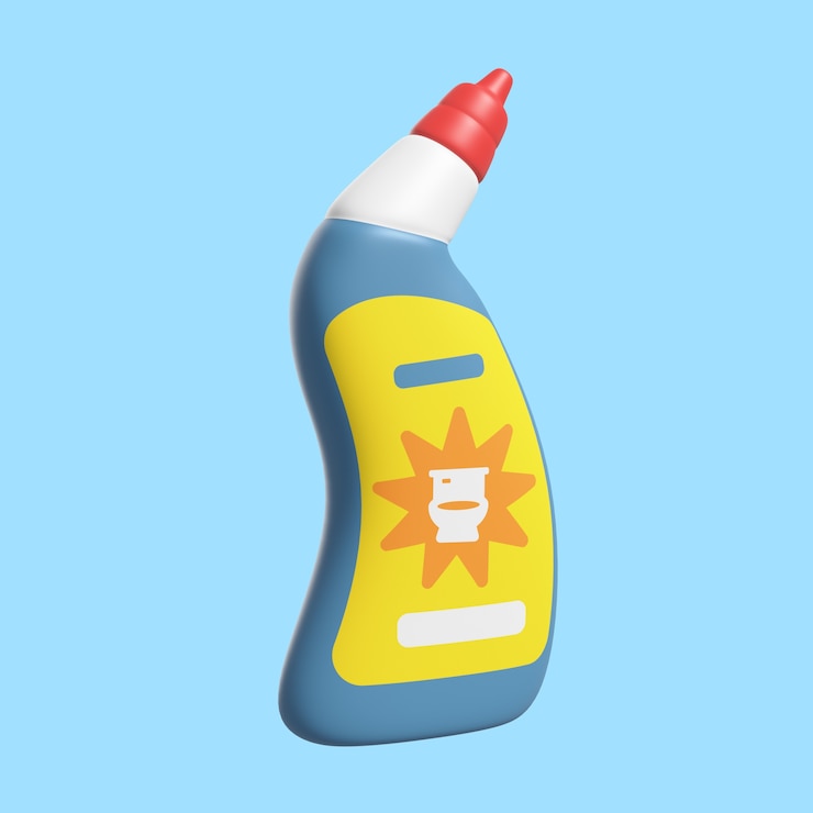 PSD gratuit rendu 3d de produit de nettoyage