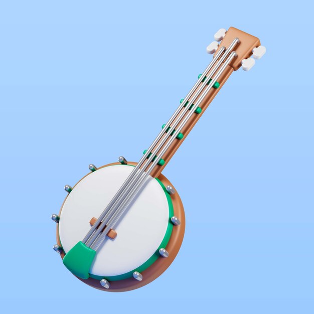 Rendu de l'icône de la mandoline de la saint-patrick