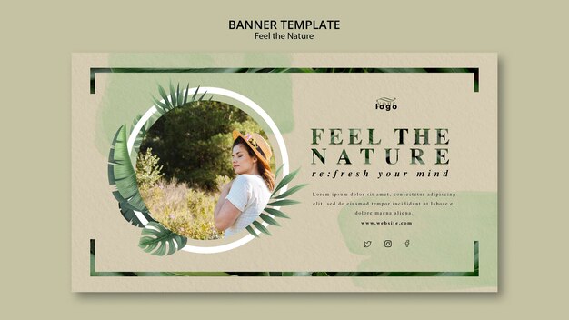 Ressentez le thème de la bannière nature