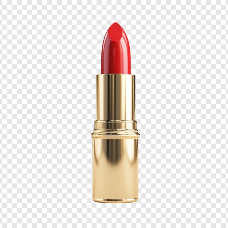 PSD gratuit rouge à lèvres tube d'or produit de beauté maquillage élégance cosmétique luxe mode glamour