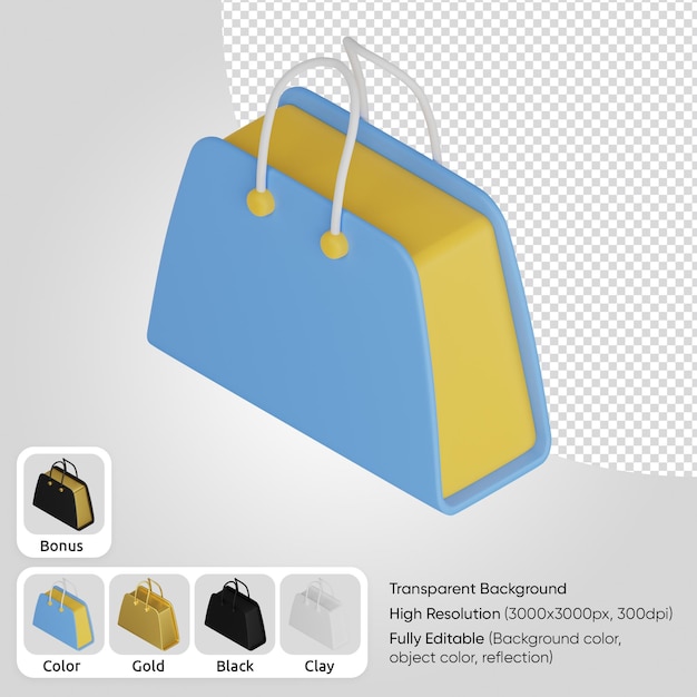 PSD gratuit sac 3d