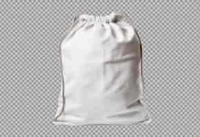 PSD gratuit sac à linge blanc isolé sur fond