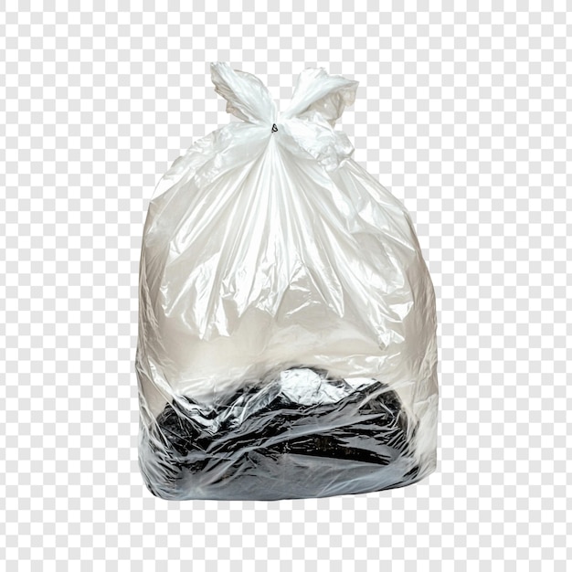 Un sac plein de déchets prêt à être éliminé