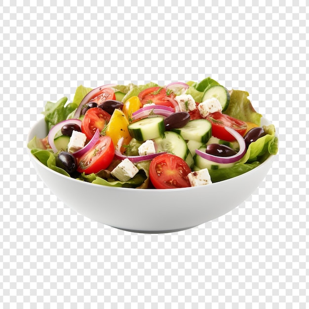 PSD gratuit salade grecque isolée sur un fond transparent