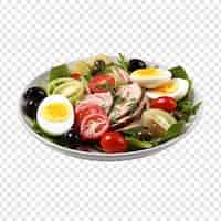 PSD gratuit salade de nicoise isolée sur un fond transparent