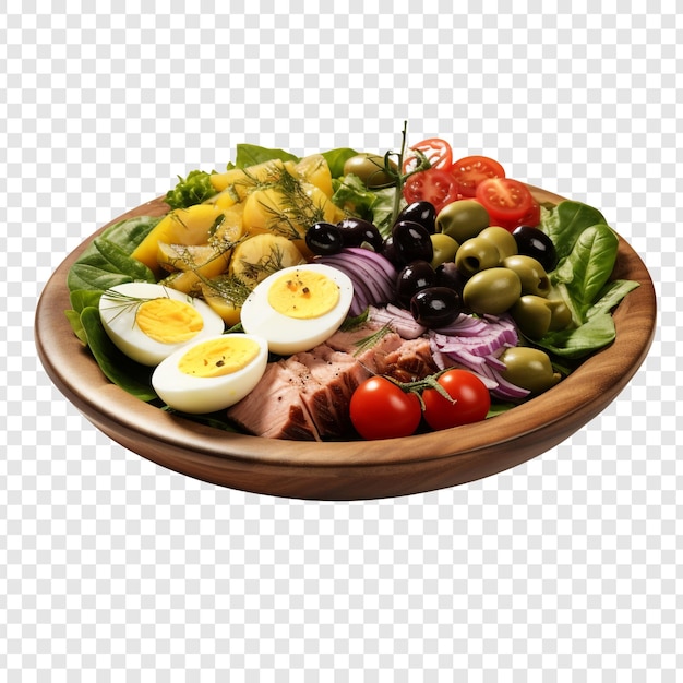 Salade De Nicoise Isolée Sur Un Fond Transparent