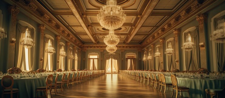 PSD gratuit salle de bal classique pour la cérémonie de remise des prix generative ai