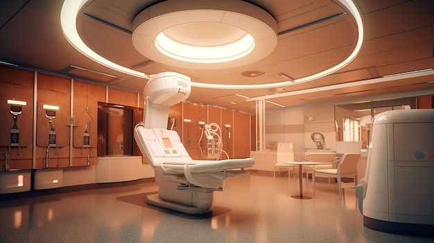 PSD gratuit salle de radiothérapie pour le cancer ai générative