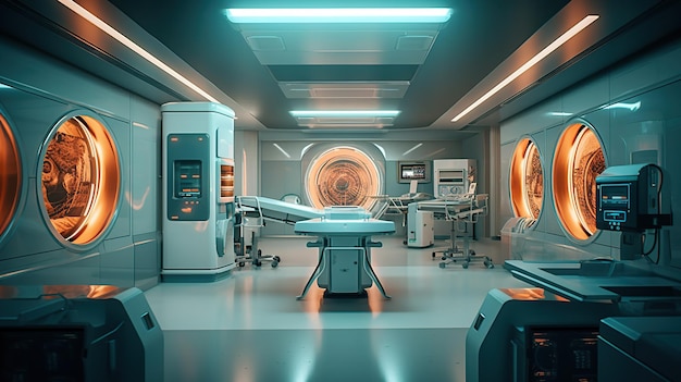 Salle De Scanner à Rayons X Chambre D'hôpital Ia Générative