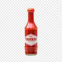 PSD gratuit sauce tabasco isolée sur fond transparent