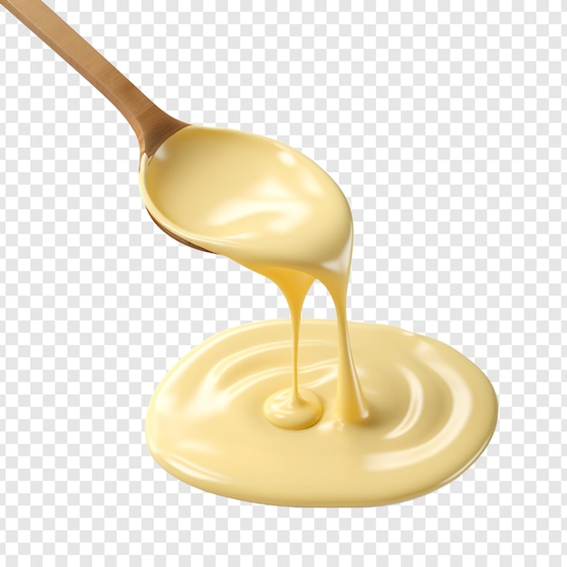 Savoureuse Sauce Béchamel Png Isolée Sur Fond Transparent