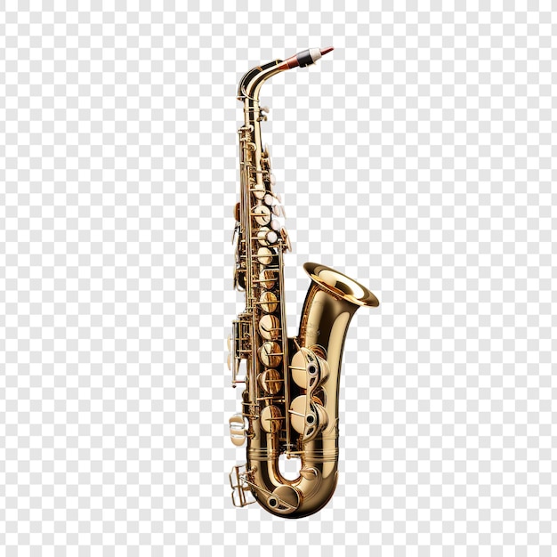 PSD gratuit saxophone isolé sur un fond transparent