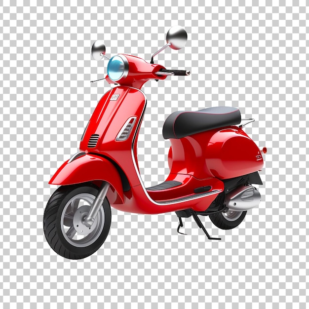 PSD gratuit scooter isolé sur un fond transparent