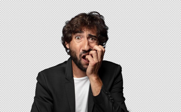 PSD gratuit se sentir terrifié par l'horreur et la panique