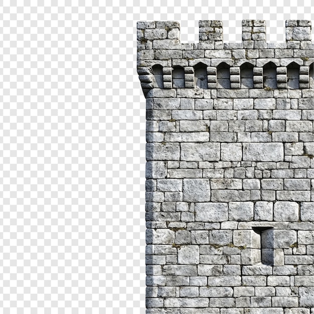 Section du mur de pierre du château ancien Détail de l'architecture médiévale