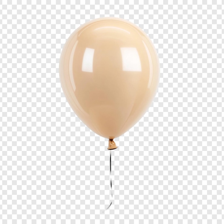 PSD gratuit un seul ballon beige flottant élégamment