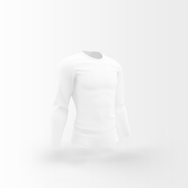 PSD gratuit silhouette blanche de t-shirt