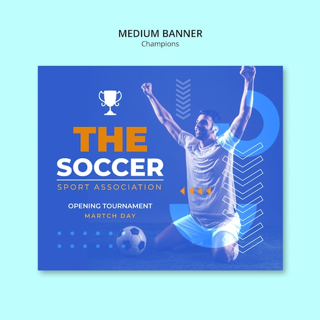 PSD gratuit soccer champions  template