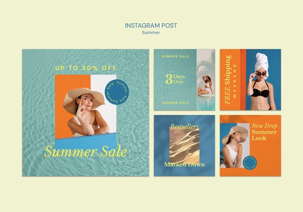 Solde Instagram Post Summer