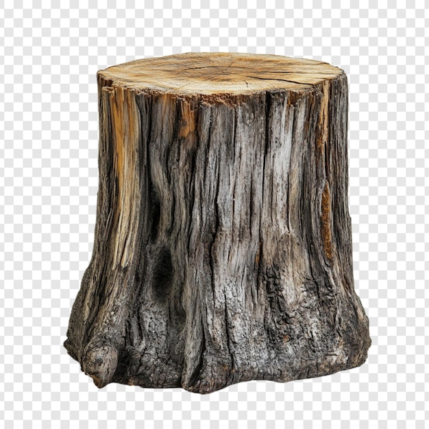 Une souche d'arbre rustique, une merveille en bois érodée