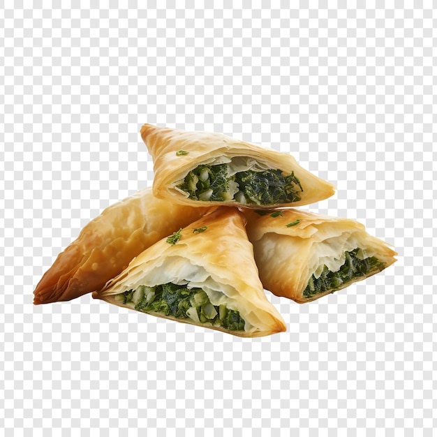 PSD gratuit spanakopita isolé sur un fond transparent