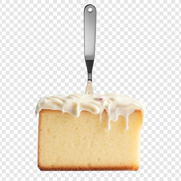 PSD gratuit spatule de gâteau isolée sur fond transparent