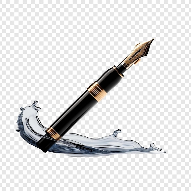 PSD gratuit un stylo plume isolé sur un fond transparent