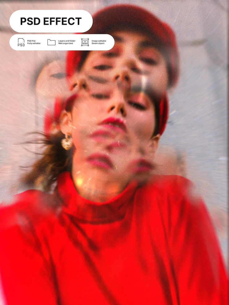 PSD gratuit superposition d'effet photo